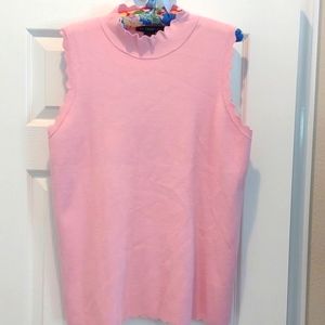 Two Twenty Five XL Pink Sleeveless Knit Top
